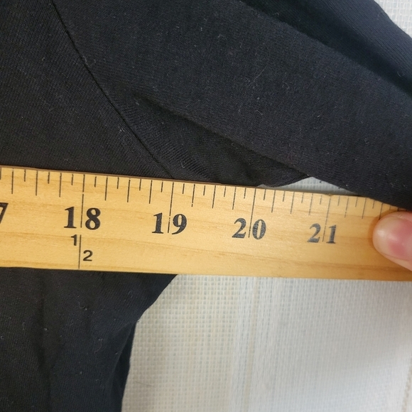 Eileen Fisher Soft Stretch Jersey Knit Little Black‎ Dress Size Medium - Picture 6 of 9